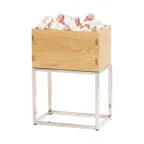 image of Cal-Mil 23800-9-49 Riser, 6"W X 10"D X 9"H", Open Frame, Chrome