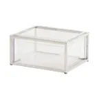 image of Cal-Mil 23805-10-49 Ice Housing, 13" W x 10.5" D x 7" H, Chrome‑Plated with Water Pan and Liner