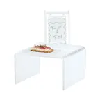 image of Cal-Mil 23817-7-12 U-Style Riser, 12"W X 12"D X 7"H, Acrylic