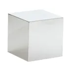 image of Cal-Mil 23872-8-49 Milo Riser, Chrome, 8" W x 8" D x 8" H, 1-2 Steps, Pairable with Cal-Mil 23873