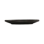 image of Cal-Mil 24112-7-13 Nova Round Plastic Plate, 7" Diameter x 1" Height, Black Melamine Flat Dinnerware