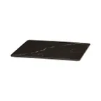 image of Cal-Mil 24408-12-124 Tray, 12"W x 12"D x 0.75"H, Square, Melamine, Black Marble
