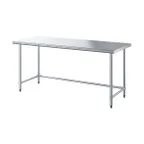 image of Sapphire Manufacturing SMTO-1824G 24" Open Base Work Table, Galvanized Base / Flat Top