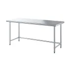 image of Sapphire Manufacturing SMTO-3024S 24" Open Base Work Table, Stainless Steel Base / Flat Top