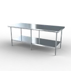 image of NBR Equipment TS4-9630 Stainless Steel Top 85" - 96" Work Table