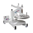 image of DoughXpress DMS-18-120 18" Manual Pizza Dough Press with Single Heat and Analog Temperature Control