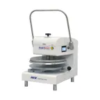 image of DoughXpress DXM-W 18" Manual Pizza Dough Press with Single Heat and Digital Temperature Control