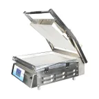 image of DoughXpress DXP-CS-1577 18" Double 2-Sided Panini Grill w/ Timer, Aluminum Smooth Plates, 208V