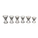 image of Browne USA 1294 Double Jigger – 3/4 Oz & 1-1/4 Oz, Satin Finish Interior, Stainless Steel