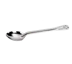 image of Browne USA 2770 - 15" Stainless Steel Serving Spoon, Grooved One‑Piece Handle, 1.5 mm Thick