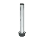 image of Browne USA 40100305 Overflow Tube, 12" Length, 1-1/2" Drain Fit, Nickel Plated Brass, Neoprene Stopper