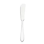 image of Browne USA 502122 Eclipse Butter Spreader, 7" Bent, 18/10 Stainless Steel, Mirror - Dozen