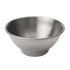 image of Browne USA 515045 - 2 oz Steel Ramekin, 2-5/8" Dia x 1-3/16" H, Mirror/Satin, Dishwasher Safe