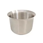image of Browne USA 515064 Fry Cup, 13.5 oz, 2½" Dia x 4.3" H, Stackable, 18/8 Stainless Steel - 6/Pack