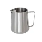 image of Browne USA 515070 70 oz Stainless Pitcher – 7‑3/10"×6‑1/2"H Tapered Spout Handle, Dishwasher Safe
