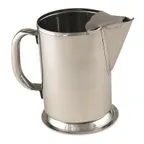 image of Browne USA 515080 Water Pitcher, 64‑Oz, 5" x 9" H Guard, Gadroon Base, Stainless Steel