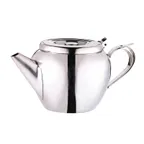image of Browne USA 515152 12-Oz Stackable Stainless Steel Teapot with Lid,BuiltIn Strainer, 18/8, 8-17 Oz