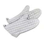 image of Browne USA 541215 - 15" Grill/Oven Mitt, Heat‑Resistant 200°F, Coating, Cotton, Made In USA - 1 Pair