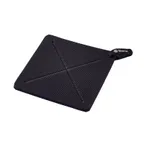 image of Browne USA 5442002 Hot Pad, 7" x 7" 1/4" Thick Neoprene, Black, Heat To 500°F, Dishwasher Safe