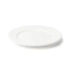 image of Browne USA 5630108 - Round 9" White Wide Rim Vitrified High Alumina Porcelain China Plate - 1 Dozen