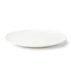 image of Browne USA 5630115 - Oval Plate, 10" x 7.25", White Vitrified Porcelain, Coupe Rim, 1 Dozen