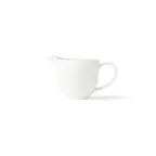 image of Browne USA 5630130 - Creamer Pitcher, 5" x 3" x 3", 6-8 oz (190ml) White Porcelain Handle - Dozen