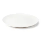 image of Browne USA 5630166 Round 10" White Vitrified High Alumina Porcelain Coupe Rim Plate - Dozen