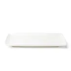 image of Browne USA 5630187 Rect China Plate, 9.250" x 5.250", White Porcelain with Coupe Rim – 1 Dozen