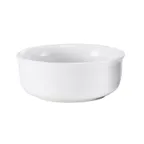 image of Browne USA 564005W Ramekin Sauce Cup, 8 oz (7-9 oz), 4-1/2" Dia × 1-4/5" H, White Porcelain