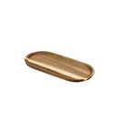 image of Browne USA 571260 Oval Acacia Wood Serving Board 12" x 6", Food‑Safe Mineral Oil