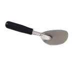 image of Browne USA 571465 Ice Cream Spade, 9-4/5" Length, Black Plastic Handle, Stainless Steel Blade