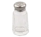 image of Browne USA 571912 Salt & Pepper Shaker, 1 oz, 1‑3/5"×3" Glass Jar, Stainless, Shaker - Dozen