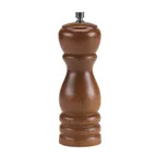 image of Browne USA 572121 Pepper Mill – 6" Height, Forged Steel Mechanism, Walnut‑Finished Hardwood, Design