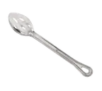 image of Browne USA 572133 - 13" Slotted Serving Spoon, Stainless Steel Mirror, Grooved Handle, 1.0 mm