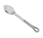 image of Browne USA 572151 - 15" Stainless Steel Serving Spoon, Mirror, Grooved Handle, Rib, 1.0 mm Thickness