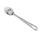 image of Browne USA 572152 - 15" Perforated Serving Spoon, Steel Mirror, Non‑Insulated Handle, Rib, 1.0 mm