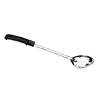 image of Browne USA 572313 - 11" Slotted Serving Spoon Black Polypropylene Handle Steel 1.5mm Hanging Hole