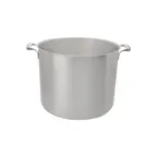 image of Browne USA 5723980 80‑Qt Stock Pot, 19‑1/2"×15‑4/5" H, S/Al Core, Natural, Induction, Handles