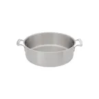 image of Browne USA 5724024 Thermalloy Brazier, 25‑Qt 17.8"×5.8" Stainless/1/4" Al Core, Induction‑Ready