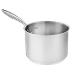 image of Browne USA 5724036 Thermalloy 6‑qt Sauce Pan, 8‑1/2"×6" Stainless/1/4" Al Core, Induction Ready NSF