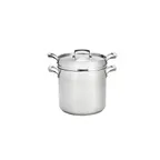 image of Browne USA 5724068 Double Boiler, 3-Piece 9 Qt 9-1/2" Pot with Insert Aluminum Core, Induction Ready
