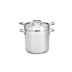 image of Browne USA 5724072 Double Boiler Set, 12 Qt 10¼" Pot with Insert & Cover, Core, Induction Ready