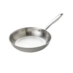 image of Browne USA 5724093 Frying Pan, 9-1/2" Dia x 2" H, Tri-Ply Stainless Steel Riveted Handle