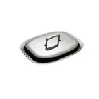 image of Browne USA 5724151 Thermalloy Cover, 14" Domed Rectangular Lid for 5724179, Stainless Steel, NSF