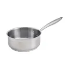 image of Browne USA 5724162 Thermalloy Sauce Pan, 2‑1/2 Qt 8" Dia x 3‑1/2" H, Al Core, Handle, Induction, NSF