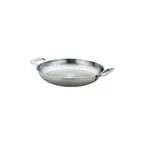 image of Browne USA 5724172 3-Qt 11" Dia x 2" H Paella Pan, Steel With Aluminum Core, Induction-Ready NSF