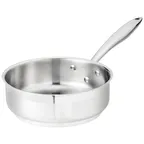 image of Browne USA 5724180 Thermalloy 2‑Qt Saute Pan, 8" Dia x 2‑9/10" H, Handle Alum Bottom, Induction NSF
