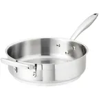 image of Browne USA 5724182 Thermalloy 4‑Qt 11" Saute Pan, Stainless/Al Core StayCool Handle Induction‑Ready