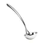image of Browne USA 573170 Eclipse Serving Ladle, 6-8 oz, 15", Tapered Handle, 18/8 Stainless Steel