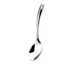 image of Browne USA 573180 Eclipse Serving Spoon – 10" Stainless Steel, Mirror, Stay‑Cool Curved Handle